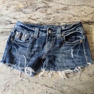 Miss Me Shorts size 26 one Capris now cute cut offs